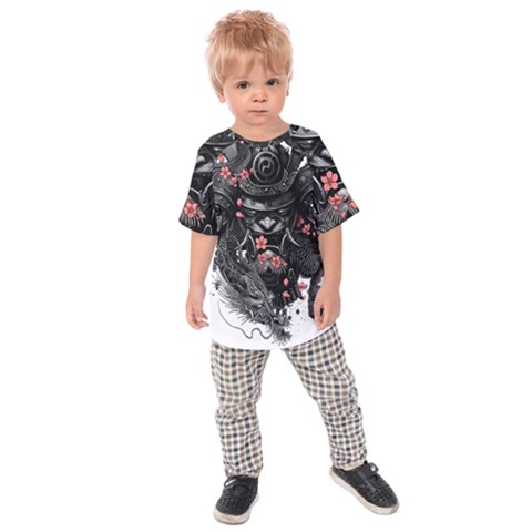 Sleeve Tattoo  Samurai Kids  Raglan Tee by Sudhe