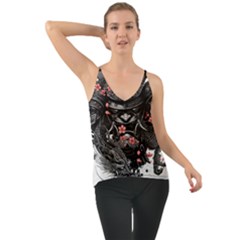 Sleeve Tattoo  Samurai Chiffon Cami by Sudhe