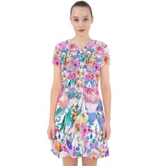 Lovely Pinky Floral Adorable In Chiffon Dress by wowclothings