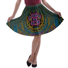 The  Only Way To Freedom And Dignity Ornate A-line Skater Skirt by pepitasart