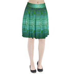 Board Conductors Circuits Pleated Skirt by HermanTelo