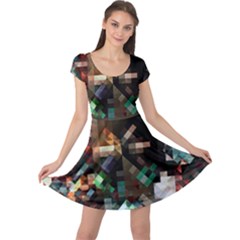 Abstract Texture Desktop Cap Sleeve Dress by HermanTelo