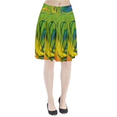 Abstract Pattern Lines Wave Pleated Skirt by HermanTelo