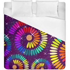 Abstract Background Spiral Colorful Duvet Cover (king Size) by HermanTelo