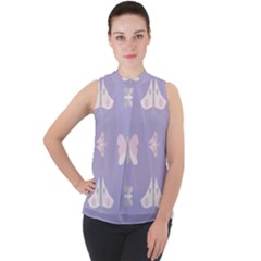 Butterfly Butterflies Merry Girls Mock Neck Chiffon Sleeveless Top by HermanTelo