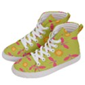 Dragonfly Sun Flower Seamlessly Women s Hi-Top Skate Sneakers View2