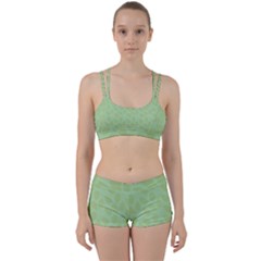 Leaves - Light Green Perfect Fit Gym Set by WensdaiAmbrose