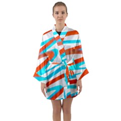 Abstract Colors Print Design Long Sleeve Kimono Robe by dflcprintsclothing