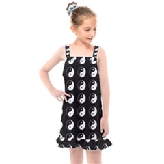 Yin Yang Pattern Kids  Overall Dress by Valentinaart