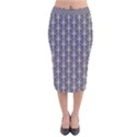 Seamless Pattern Background Fleu Velvet Midi Pencil Skirt View1