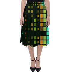 Abstract Plaid Classic Midi Skirt by HermanTelo