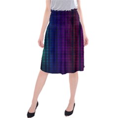 Abstract Background Plaid Midi Beach Skirt by HermanTelo