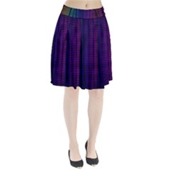 Abstract Background Plaid Pleated Skirt by HermanTelo