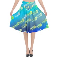 Animal Bee Flared Midi Skirt by HermanTelo