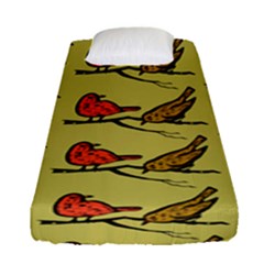 Bird Animal Nature Wild Wildlife Fitted Sheet (single Size) by HermanTelo