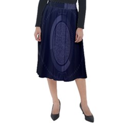 Technology Eye Classic Velour Midi Skirt  by HermanTelo