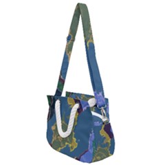 Map Geography World Rope Handles Shoulder Strap Bag by HermanTelo