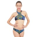 Map Geography World High Neck Bikini Set View1