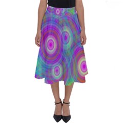 Circle Colorful Pattern Background Perfect Length Midi Skirt by HermanTelo