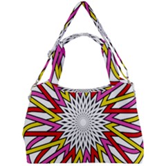 Sun Abstract Mandala Double Compartment Shoulder Bag by HermanTelo