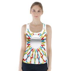 Wheel Complex Symbol Mandala Racer Back Sports Top by HermanTelo