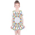 Wheel Complex Symbol Mandala Kids  Simple Cotton Dress View1