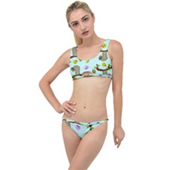 Sloth Aqua Blue Cute Cartoon Tile Green The Little Details Bikini Set by HermanTelo