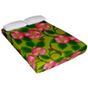 Roses Flowers Pattern Bud Pink Fitted Sheet (California King Size) View2