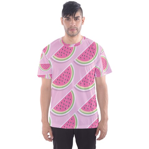 Melons Pattern Food Fruits Melon Men s Sports Mesh Tee by Pakrebo