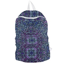 Pattern Fire Purple Repeating Foldable Lightweight Backpack by Pakrebo