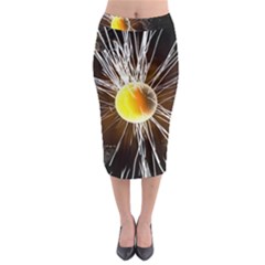 Abstract Exploding Design Midi Pencil Skirt by HermanTelo