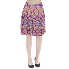 Abstract Background Circle Bubbles Pleated Skirt by HermanTelo