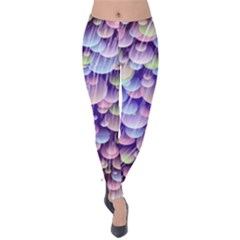 Abstract Background Circle Bubbles Space Velvet Leggings by HermanTelo