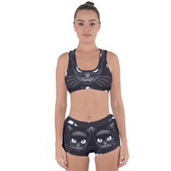 Grey Eyes Kitty Cat Racerback Boyleg Bikini Set by HermanTelo