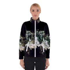 Awesome Tiger With Flowers Winter Jacket by FantasyWorld7