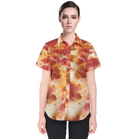 Pizza Women s Short Sleeve Shirt by TheAmericanDream