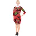 Strawberries Quarter Sleeve Hood Bodycon Dress View2