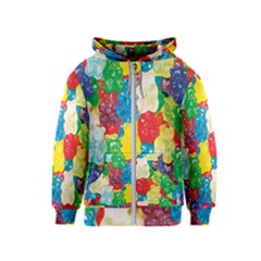 Gummy Bear Kids  Zipper Hoodie by TheAmericanDream