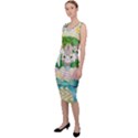 Graphic Easter Easter Basket Spring Sleeveless Pencil Dress View2