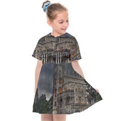 Castle Mansion Architecture House Kids  Sailor Dress by Pakrebo