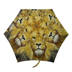 Lion Lioness Wildlife Hunter Mini Folding Umbrellas by Pakrebo