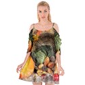 Pumpkin Vegetables Autumn Cutout Spaghetti Strap Chiffon Dress View1