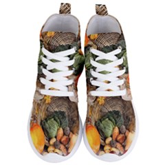 Pumpkin Vegetables Autumn Women s Lightweight High Top Sneakers by Pakrebo