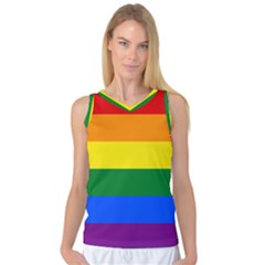 Lgbt Rainbow Pride Flag Women s Basketball Tank Top by lgbtnation