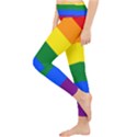 LGBT Rainbow Pride Flag Lightweight Velour Classic Yoga Leggings View3