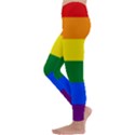 LGBT Rainbow Pride Flag Kids  Lightweight Velour Leggings View2