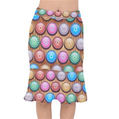 Background Colorful Abstract Brown Mermaid Skirt by HermanTelo