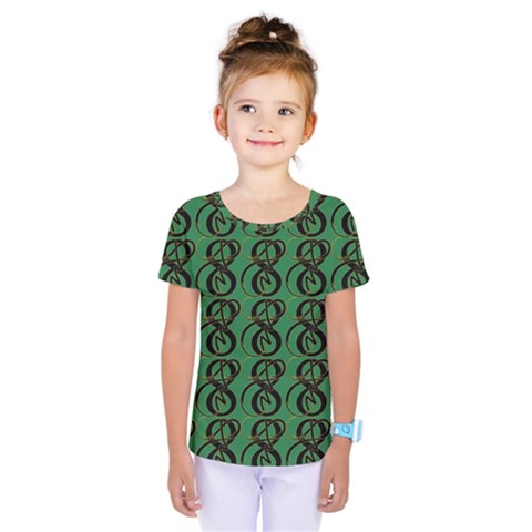 Abstract Pattern Graphic Lines Kids  One Piece Tee by HermanTelo