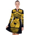 Moon Reflection Flamenco Animal Long Sleeve Panel Dress View1