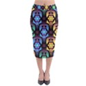 Pattern Background Bright Blue Midi Pencil Skirt View1